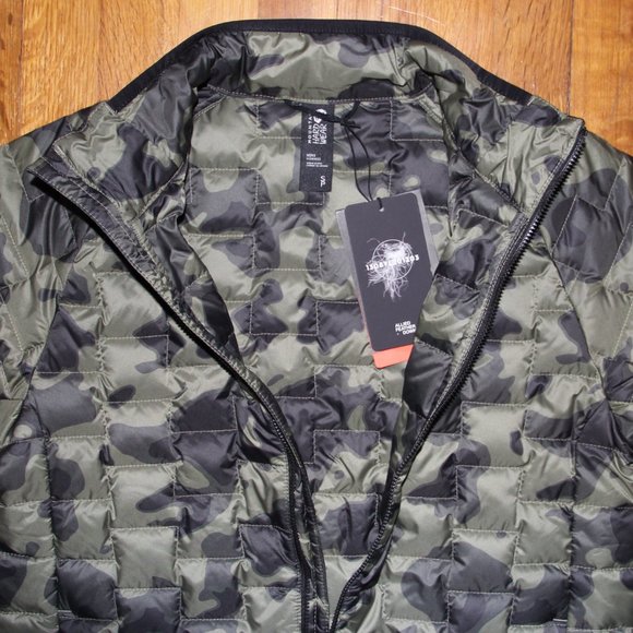 Mountain Hardwear Summiter Down Jacket Mens S Light Army Camo - Picture 3 of 5